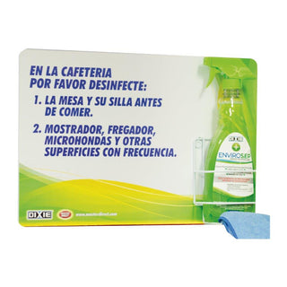 SOPORTE PARA BOTELLA ENVIROSEP CON LETRERO 