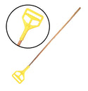 MANGO DE TRAPEADOR DE MADERA CABEZA PLASTICA , EN 48