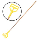 MANGO DE TRAPEADOR DE MADERA CABEZA PLASTICA , EN 48