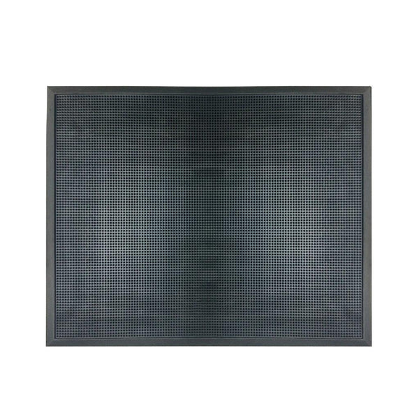 Alfombra Exterior de Caucho, Color Negro Tamaño 80 X 100 cm (31.5