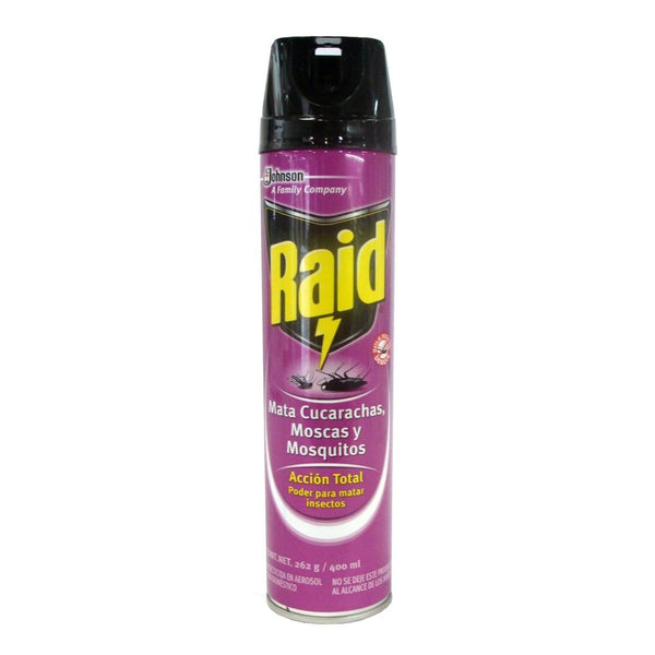 INSECTICIDA EN AEROSOL RAID ACCION TOTAL, LATA 400 ML (13.5 OZ ...
