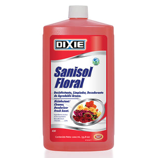 SANISOL - FLORAL  - BOTELLA DE 33.8 OZ (1 LITRO).