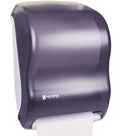 -+DISPENSADOR AUTOMATICO PAPEL TOALLA CON SENSOR; COLOR HUMO; TEAR & DRY; SAN JAMAR No. T1300TBK.