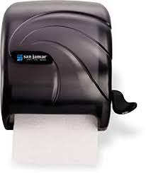 -+DISPENSADOR DE PAPEL TOALLA CON PALANCA OCEANS, NEGRO PERLA, SAN JAMAR No. T990TBK.